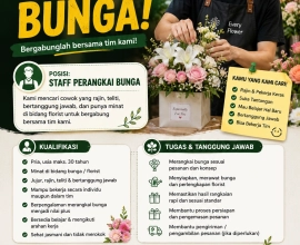 Lowongan Kerja Palangkaraya – Florist & Staf Toko (King Florist)
